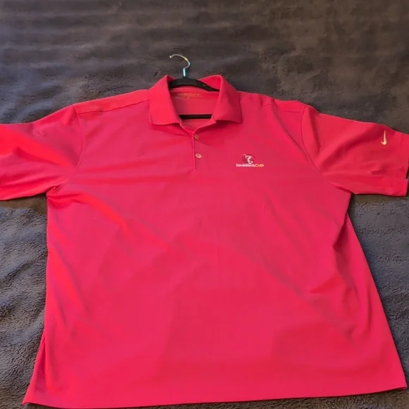 Nike Golf| Red Travistock Cup Athletic Dry Fit Short Sleeved Polo - Picture 7 of 12